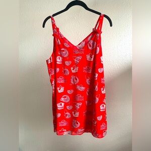 Red Cabi picnic basket design Flowy Tank Size Large, great condition!